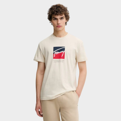 T-shirt Tommy Hilfiger DM0DM21940_ACH Μπεζ