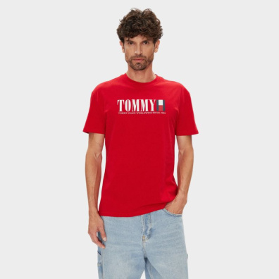 T-shirt Tommy Hilfiger DM0DM21941-XLE Κόκκινο