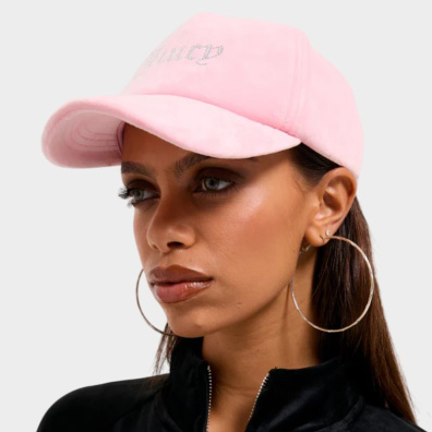 Καπέλο Juicy Couture Velour Diamante Baseball Cup JCAWH224702-105 Ροζ