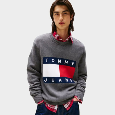 Μπλούζα Tommy Hilfiger DM0DM22105_PU2 Γκρι