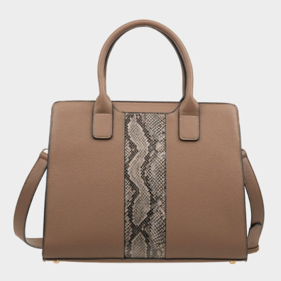 Τσαντα Χειρος Verde 16-0008179 Animal Print Πουρου