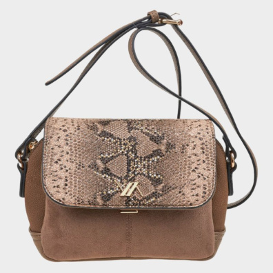 Τσαντα Χιαστι Verde 16-0008198 Animal Print Πουρου