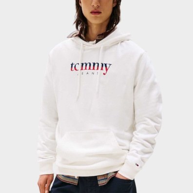 Φούτερ Tommy Hilfiger DM0DM22113_YBL Εκρού