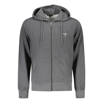MILITARY ACADEMY MENS GRAY ZIP-UP SWEATSHIRT