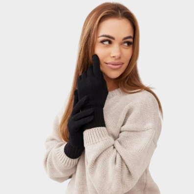 Γάντια Μάλλινα 100% MERINO WOOL Ander Classy 1019037 Μαύρο