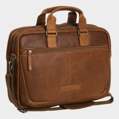 Δερμάτινος Χαρτοφύλακας Chesterfield Seth C40.1010 Ταμπά