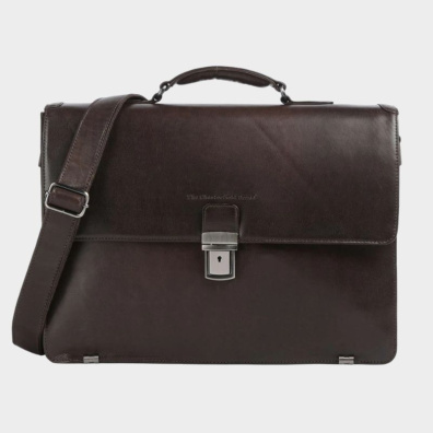 Δερματινος Χαρτοφύλακας Chesterfield C40.110101 Καφε