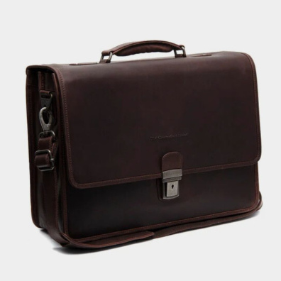 Δερματινος χαρτοφύλακας chesterfield C40.1096 01 Καφέ