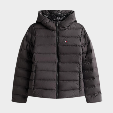 Μπουφάν Tommy Hilfiger DW0DW21617_NEBDS Μαύρο