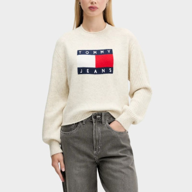 Πουλόβερ Tommy Hilfiger DW0DW21782_AFN Εκρού