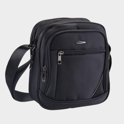 Τσάντα Ώμου/Χιαστί Μαύρη RCM 4015-S Μαύρο