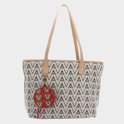 Τσάντα Ώμου Valentino VBS69905-TONIC_BEIGE_BEIGEMULTI Μπεζ