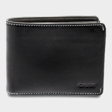 Δερμάτινη Καρτοθήκη Guidi 7077 Μαύρο/Γκρι