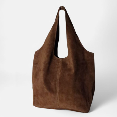 Δερμάτινη Σούετ Hobo Τσάντα Ώμου Giannina 221024-07 Καφέ