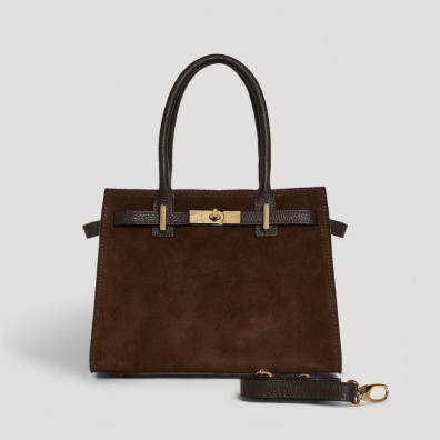 Δερμάτινη Τσάντα Ώμου Grace GR-CM-TM 1019139 Καφέ