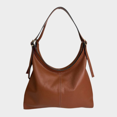 Δερμάτινη Τσάντα Ώμου My Choice 044 Καφέ Κονιάκ