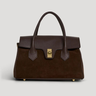 Δερμάτινη Τσάντα Χειρός Cecile CE-CM-TM 1019141 Καφέ