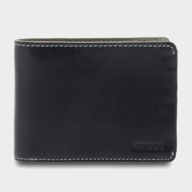 Δερμάτινο Πορτοφόλι Guidi 7066 Μπλε/Γκρι