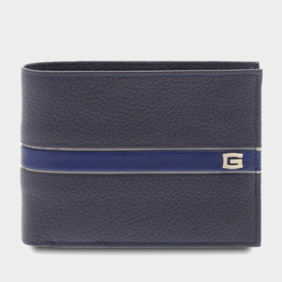 Δερμάτινο πορτοφόλι Guidi Urban 7573 868 gp/ae/col Μπλε