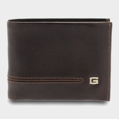 Δερμάτινο Πορτοφόλι Guidi Newcastle 7003 334/gd/col Καφε Σκουρο