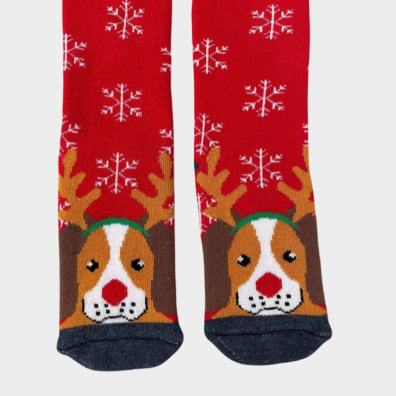 Κάλτσες Χριστουγεννιάτικες Ταρανδος My Choice Ζεύγος 2027-9 Κοκκινος
