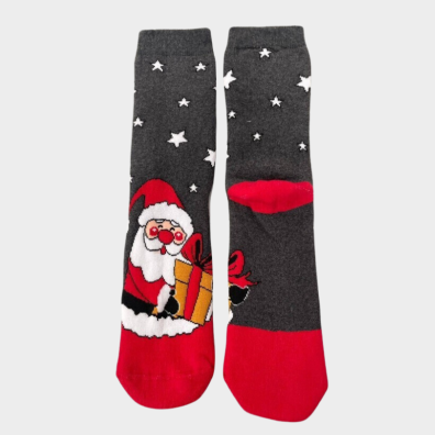 Κάλτσες Χριστουγεννιάτικες Χιονανθρωπος My Choice Ζεύγος 2027-13 Μπορντω