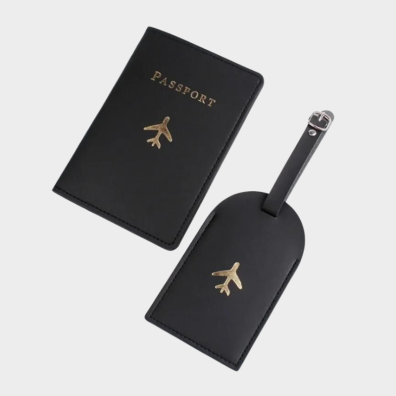 Σετ θήκη διαβατηρίου & Ετικέτα Βαλίτσας My Choice 1019077 Μαύρο