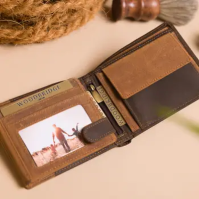 Δερμάτινο Πορτοφόλι Woodbridge H-D-74-Brown/Cognac Καφέ