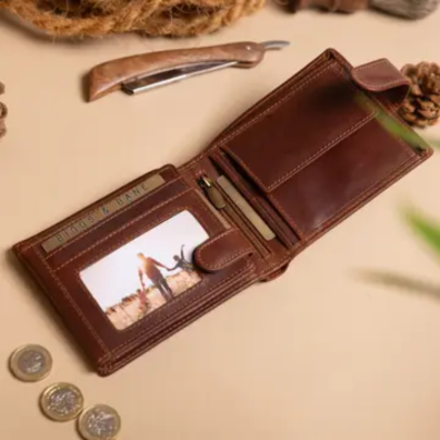 Δερμάτινο Πορτοφόλι Woodbridge WB - VT-4082-Dark Tan Καφέ